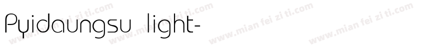Pyidaungsu light字体转换